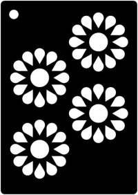 Billede: CREATIVE EXPRESSIONS MINI STENCIL CA. 10×6,5CM CEMSDAISY, førpris kr. 16,00, nupris