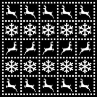 Billede: THAT SPECIAL TOUCH MASK STENCIL 15X15CM “Christmas Quilt, førpris kr. 36,- nupris
