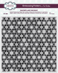 Billede: Creative Expressions Embossingfolder 20x20cm EF-069, Snowflake Mosaic