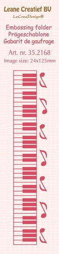 Billede: LEANE EMBOSSINGFOLDER “Piano