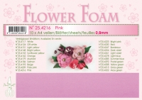Billede: Leane Flower Foam A4 0,8mm “Pink” 1 ark 25.4216