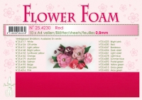 Billede: Leane Flower Foam A4 0,8mm “Red” 1 ark 25.4230