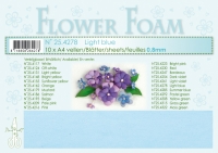 Billede: Leane Flower Foam A4 0,8mm “Light Blue” 1 ark 25.4278