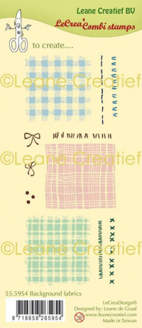 Billede: LEANE Clearstamp “Fabrics and stitches” 55.5954