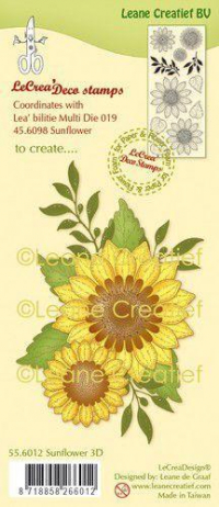 Billede: LEANE Clearstamp “Sunflower” 55.6012, Matcher p384424