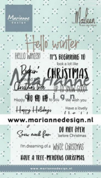 Billede: MARIANNE DESIGN CLEARSTAMP CS1037 Hello Winter