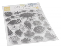 Billede: MARIANNE DESIGN CLEARSTAMP CS1061 Colorfull Silhouette - Sea Shells, førpris kr. 62,- nupris

