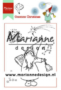 Billede: MARIANNE DESIGN STEMPEL HT1649 Hetty's Gnomes Christmas, 90x110mm, førpris kr. 42,- nupris