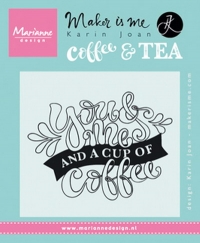 Billede: MARIANNE DESIGN STEMPEL KJ1709 Quote – You & me and a cup of coffee