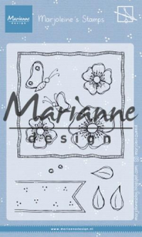 Billede: MARIANNE DESIGN CLEARSTAMP MZ1902 Marjoleine's Anemones, 105x148mm, førpris kr. 56,- nupris