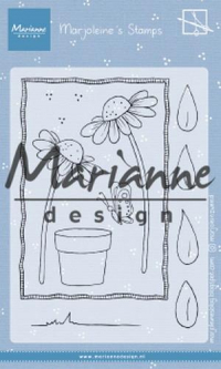 Billede: MARIANNE DESIGN CLEARSTAMP MZ1903 Marjoleine's Daisies, 105x148mm, førpris kr. 56,- nupris