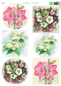 Billede: MARIANNE DESIGN 3D ARK 1 STK MB0168 MATTIE’S MOOISTE Flowers