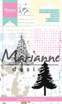 Billede: MARIANNE DESIGN MIXED MEDIA STEMPEL MM1625 Tiny’s Christmas Tree, 90x110mm, førpris kr. 48,00, nupris