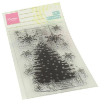 Billede: Marianne Design Clearstamp MM1634 Art Stamps - Christmas Tree, 70x140mm 