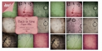 Billede: Joy Papirpakke 36 ark, 9 designs, 15x15cm, Back in time, 6011/0020, førpris kr. 40,- nupris