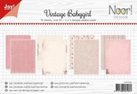 Billede: JOY PAPIRSBLOK “Vintage Babygirl” 6011/0606, A4 - 12 ark dobbeltsidet 
