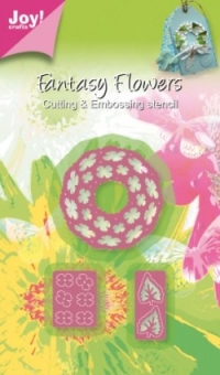 Billede: skære/prægeskabelon fantasy blomsterkrans, 6002/0266, Joy, førpris kr. 51,- nupris
