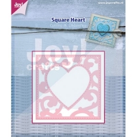 Billede: skære/prægeskabelon hjerte i ramme, Heart, førpris kr. 58,- nupris