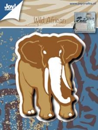 Billede: skære/prægeskabelon elefant, 60x79mm,  6002/0477, joy, førpris kr. 123,00, nupris