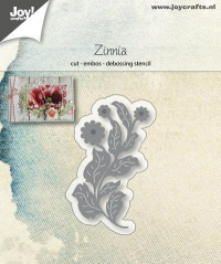 Billede: skære/prægeskabelon blomst, JOY CUT/EMB “Flower Zinnia