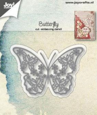Billede: skære/prægeskabelon sommerfugl, JOY CUT/EMB “Butterfly” 6002/1287, 49x72mm 