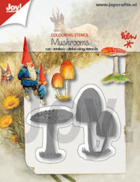 Billede: skære/prægeskabelon svampe, JOY CUT/EMB “Mushrooms