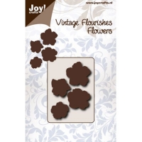 Billede: skæreskabelon blomster, JOY CUT 6003/0065 Vintage Flourish Flower, 45x65mm, førpris kr. 40,00, nupris