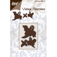 Billede: skæreskabelon 3 spøgelser, JOY CUT “Ghosts” 6003/0087, 45x65mm, førpris kr. 40,- nupris