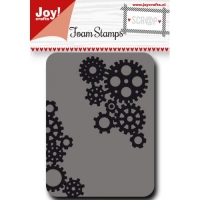Billede: JOY FOAM STEMPEL “Gears” 6410/0448, 101,6x76,2mm, førpris kr. 48,00, nupris