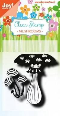 Billede: JOY STEMPEL “Mushroom 2” 6410/0493, 55x70mm, førpris kr. 24,- nupris