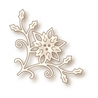 Billede: WILD ROSE STUDIO DIES SD033, Poinsettia Corner, tilbud, førpris kr. 76,-, nupris