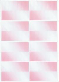 Billede: rosa skygge bordkort 8 stk. pr. ark