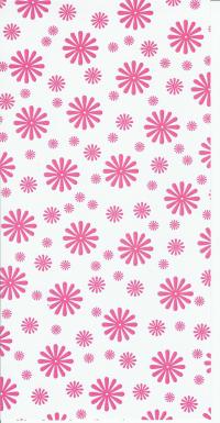 Billede: 5 stk. kartonkort 14x28 blomst, pink