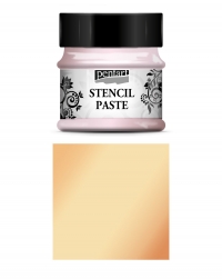 Billede: Pentart Stencil Paste 50ml “Pearl - Apricot