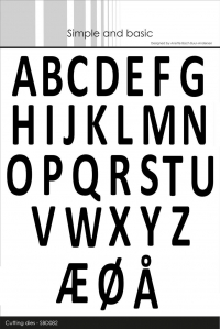 Billede: skæreskabelon store bogstaver, Simple and Basic die “Alphabet XXL