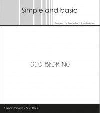 Billede: SIMPLE AND BASIC STEMPEL GOD BEDRING,  SBC068, 4,3x0,6cm 