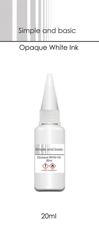 Billede: Simple and Basic Opaque White Ink SBI001, 20ml 