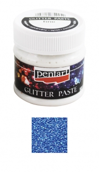 Billede: Pentart Fine Glitter Paste 50ml “Dark Blue” 13053