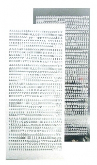 Billede: Stickers Alfabet 1 stk Mirror Silver, leane de graff
