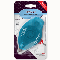 Billede: E-Z Dots - DOTS - Permanent Adhesive 01202-6, Passer til p655014 / 01203-6,
Dispenseren indeholder permanent dobbeltklæbende tape forment som dots. Dots kan afsættes i kurver, lige linjer eller cirkler.
Denne dispenser kan genopfyldes med alle refiller fra samme serie.
Det er nemt at isætte en ny refill: Bare åbne, sætte i, lukke igen - og dispenseren er klar til brug!
Dispenseren er helt perfekt til alle former for DIY-projekter og foto montering. Brug enten tapen til at fastsætte forskellige objekter eller design tapen med folie eller glimmer.
• 13m
• Permanente dobbeltklæbende dots
• Ingen tørre-tid, ingen klæbetråde
• Dots er lette at afsætte i kurver, cirkler og lige linjer
• Høj klæbestyrke, fjernes let ved at gnide punkterne af med en finger
• Til papir, fotos, dokumenter og kreative projekter
• Syrefri
• Holdbar arkivering