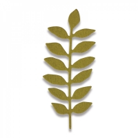 Billede: skæreskabelon SIZZIX THINLITS DIE “Meadow Leaf” 661792, 5,4x4,4cm, førpris kr. 38,00, nupris
