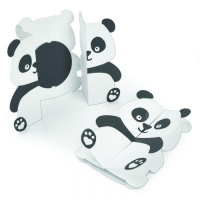 Billede: skæreskabelon foldekort af panda, SIZZIX THINLITS DIE “Panda Fold-a-Long” 663574, førpris kr. 144,- nupris