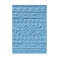 Billede: SIZZIX 3D EMBOSSINGFOLDER A6 “Folk Art Pattern” 663613, Virker ikke i Gemini & Trouvaille