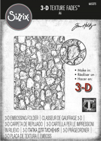 Billede: SIZZIX/TIM HOLTZ 3D EMBOSSINGFOLDER A6 “Cobblestone #2” 665375,
Virker ikke i Gemini & Trouvaille