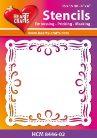 Billede: Hearty Crafts Mask Stencils 15x15cm “HCM 8446-02, førpris kr. 24,- nupris