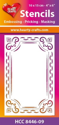 Billede: Hearty Crafts Mask Stencils 10x15cm “HCM 8446-09, førpris kr. 16,- nupris