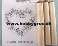 Billede: peg stamps, sfl34070, sweet violas, 3 stempelmotiver, førpris kr. 62,- nupris