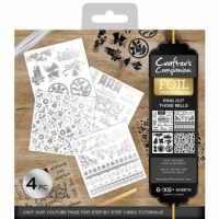 Billede: CRAFTER’S COMPANION FOIL TRANSFERS “Ring out those bells” CC-FOILTR-RIN, 15x15cm 4 ark https://www.youtube.com/watch?v=WcwCyAH_SRk&t=1s, førpris kr. 32,00, nupris