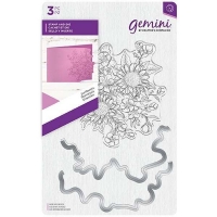 Billede: skæreskabelon og stempel, Gemini Die & Stamp “Sunflowers” GEM-STD-SUNF, førpris kr. 64,00, nupris