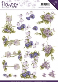 Billede: lilla blomster, mariekes design